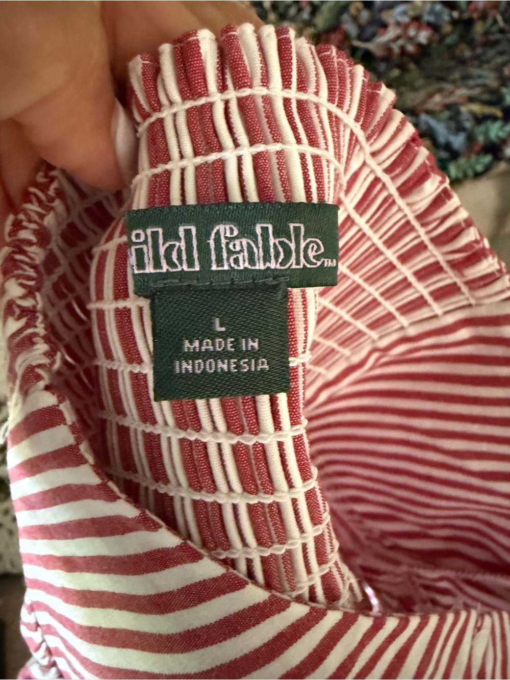 Wild Fable Halter red/white striped dress - Picture 3 of 3